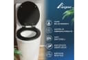 Elegear WC-Sitz mit Soft-Close-Mechanismus Schwarz MDF Bild 1