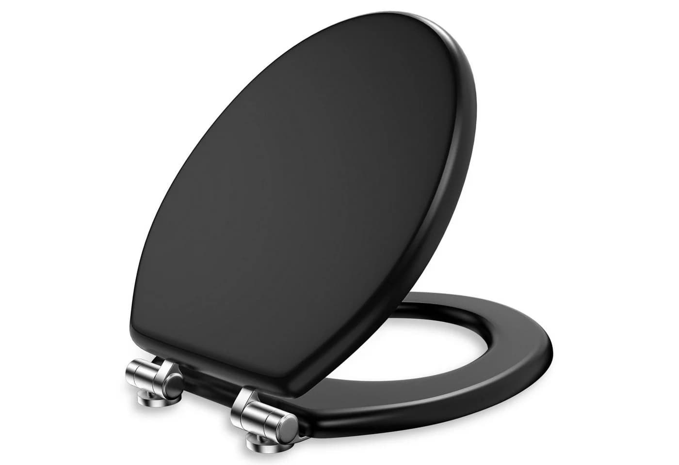 Elegear WC-Sitz mit Soft-Close-Mechanismus Schwarz MDF - Bild 2
