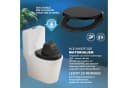 Elegear WC-Sitz mit Soft-Close-Mechanismus Schwarz MDF Bild 4