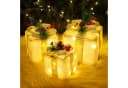 Elegear LED Geschenkbox 3er Set Silber Warmweiße LEDs Weihnachten Bild 2