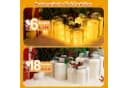 Elegear LED Geschenkbox 3er Set Silber Warmweiße LEDs Weihnachten Bild 3