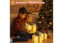 Elegear LED Geschenkbox 3er Set Silber Warmweiße LEDs Weihnachten Bild 5