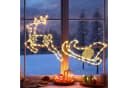 Elegear LED-Lichterkette Rentier mit Schlitten 95 LED Weiß Bild 2