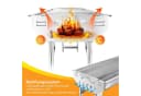SunJas Holzkohlegrill CA-12 Edelstahl Klappgrill für 5-10 Personen Bild 3