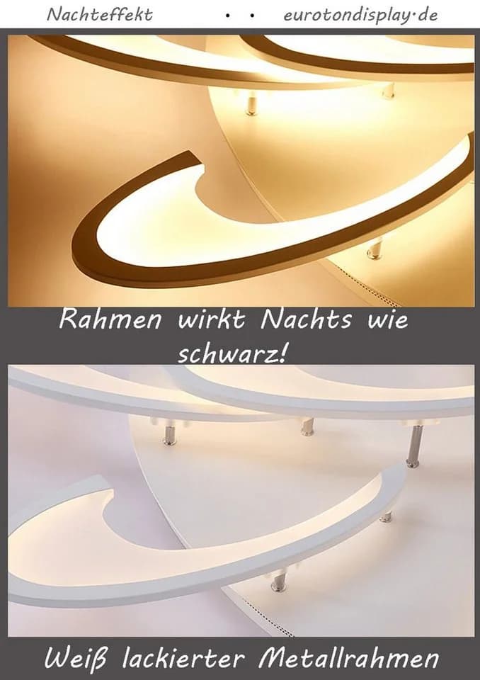 Euroton LED Deckenleuchte Fernbedienung Weiß - Bild 5
