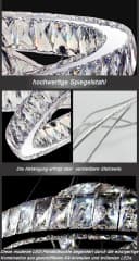 Euroton LED Deckenleuchte mit Kristall & Fernbedienung Bild 4