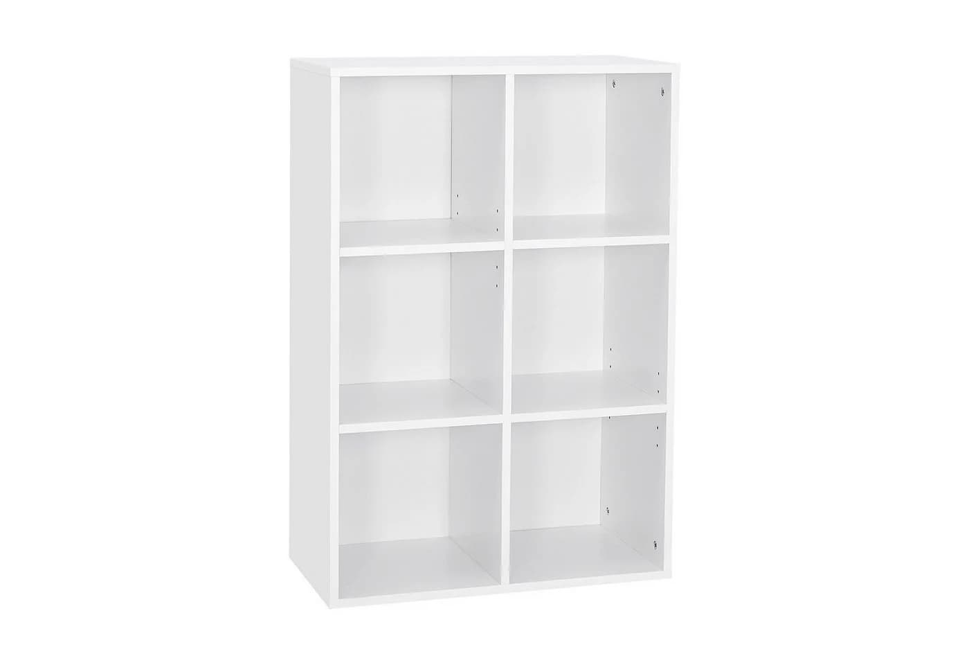 Mondeer Bücherregal Bücherschrank Würfelregal 6 Fächer Weiß - Bild 2
