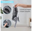 YOLEO Reisehochstuhl Sitzerhöhung Tragbar Booster Grau Bild 1