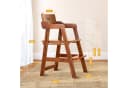 Ezebaby Kinderstuhl Mitwachsender Holzstuhl Braun Bild 1