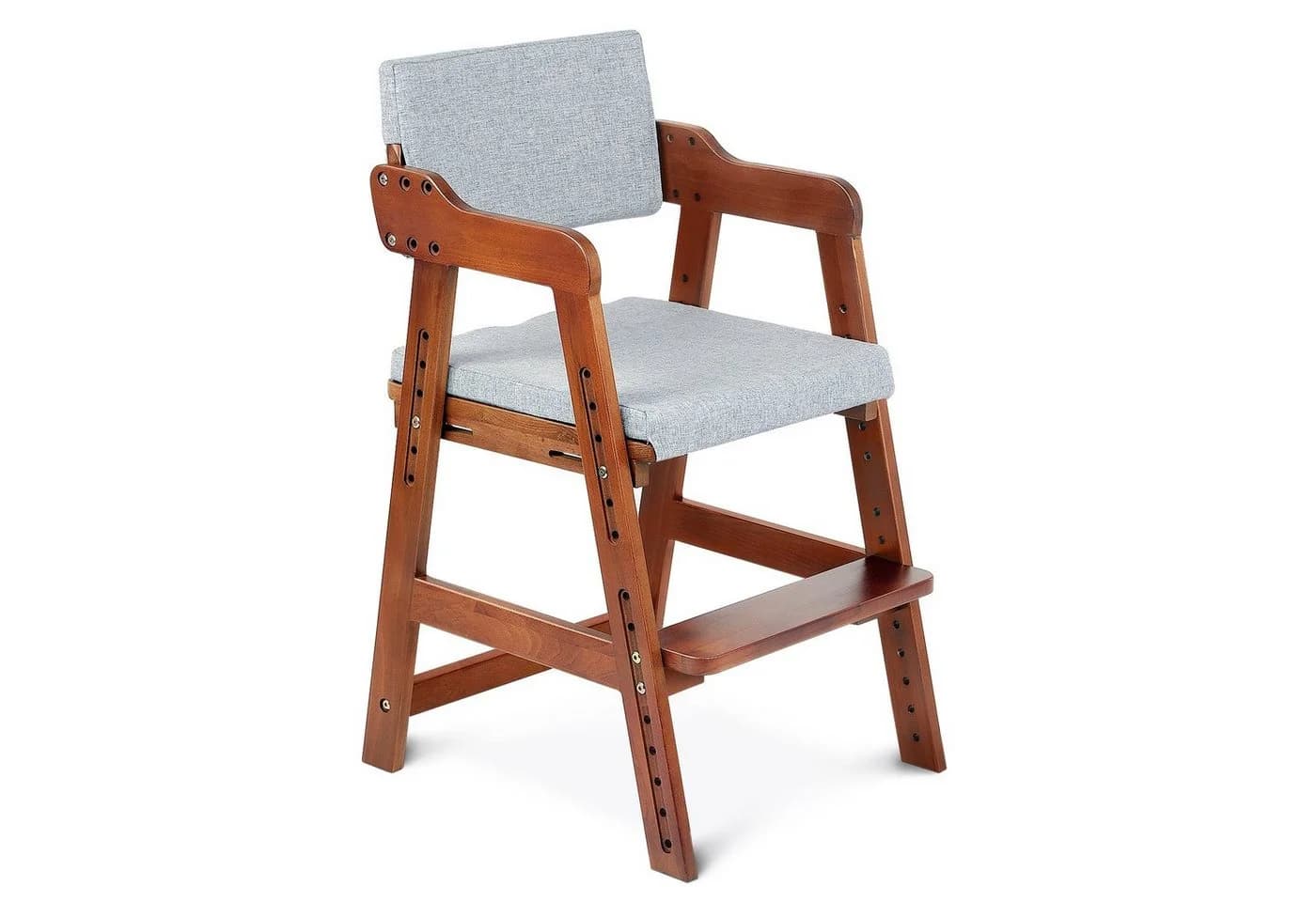 Ezebaby Kinderstuhl Mitwachsender Holzstuhl Braun - Bild 2