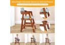 Ezebaby Kinderstuhl Mitwachsender Holzstuhl Braun Bild 3