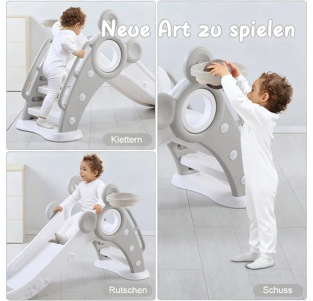 Farbenfrohe Kinderrutsche aus Plastik - Bild 3