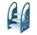 Onasti Tritthocker Dreistufiger Kinderhocker Blau Kunststoff Bild 2