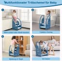 Onasti Tritthocker Dreistufiger Kinderhocker Blau Kunststoff Bild 3