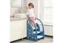 Onasti Tritthocker Dreistufiger Kinderhocker Blau Kunststoff Bild 5
