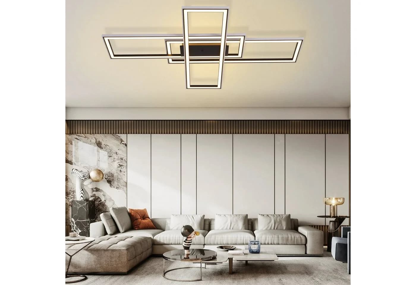 ZMH LED Deckenleuchte RGB Farbwechsel 50W Dimmbar mit Fernbedienung - Bild 5