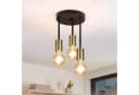 ZMH LED Deckenleuchte 3/6 Flammig Deckenstrahler Schwarz-Gold E27 Bild 2