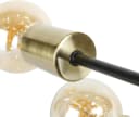 ZMH LED Deckenleuchte 3/6 Flammig Deckenstrahler Schwarz-Gold E27 Bild 4