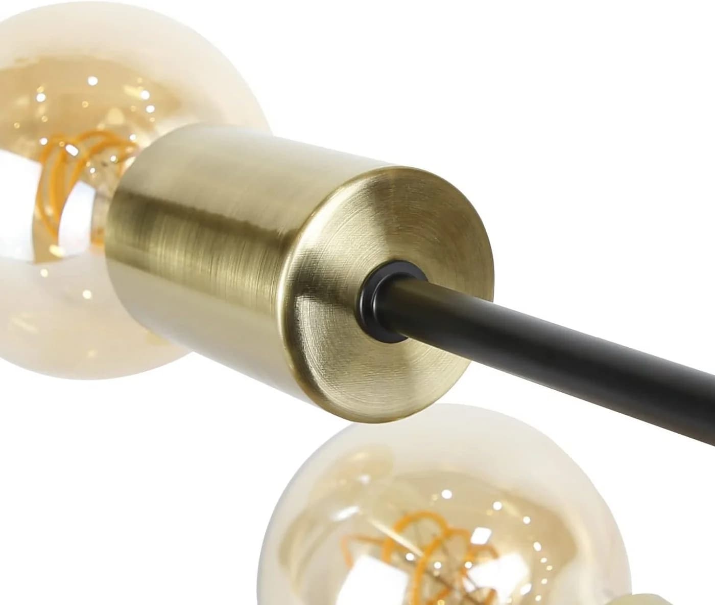 ZMH LED Deckenleuchte 3/6 Flammig Deckenstrahler Schwarz-Gold E27 - Bild 4