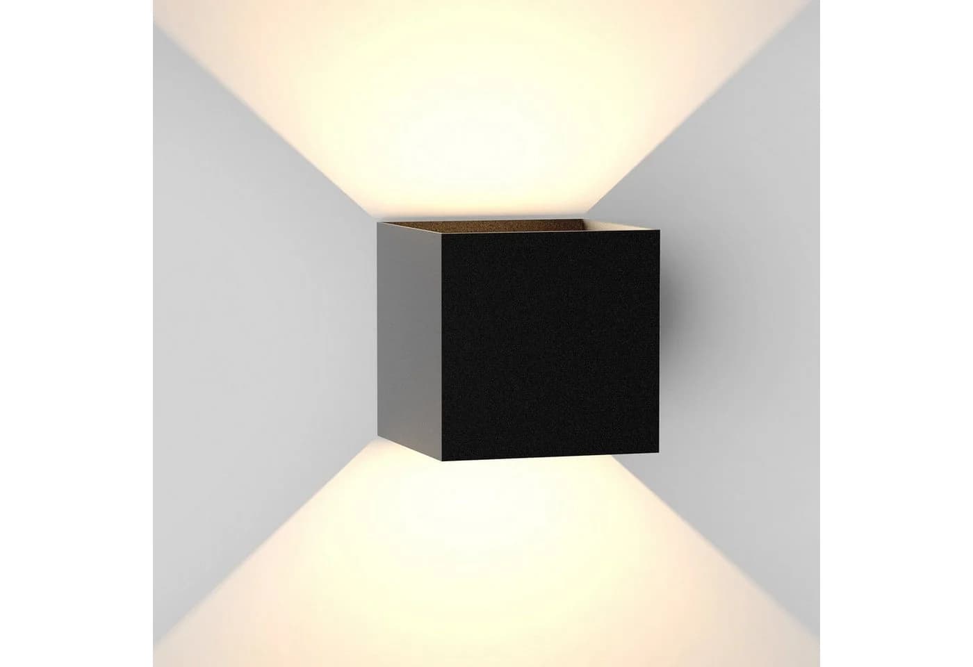 ZMH LED Wandleuchte Aussen Schwarz 5W Treppenhaus Up Down - Bild 3