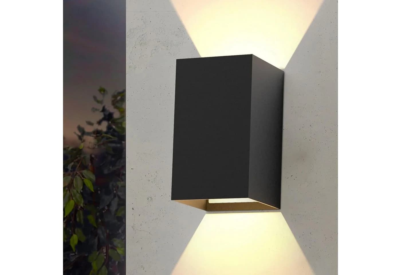 ZMH LED Wandleuchte Schwarz 5W 3000K Warmweiß - Bild 2