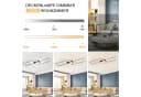 ZMH LED Deckenleuchte Kristall Modern 80cm Bild 3