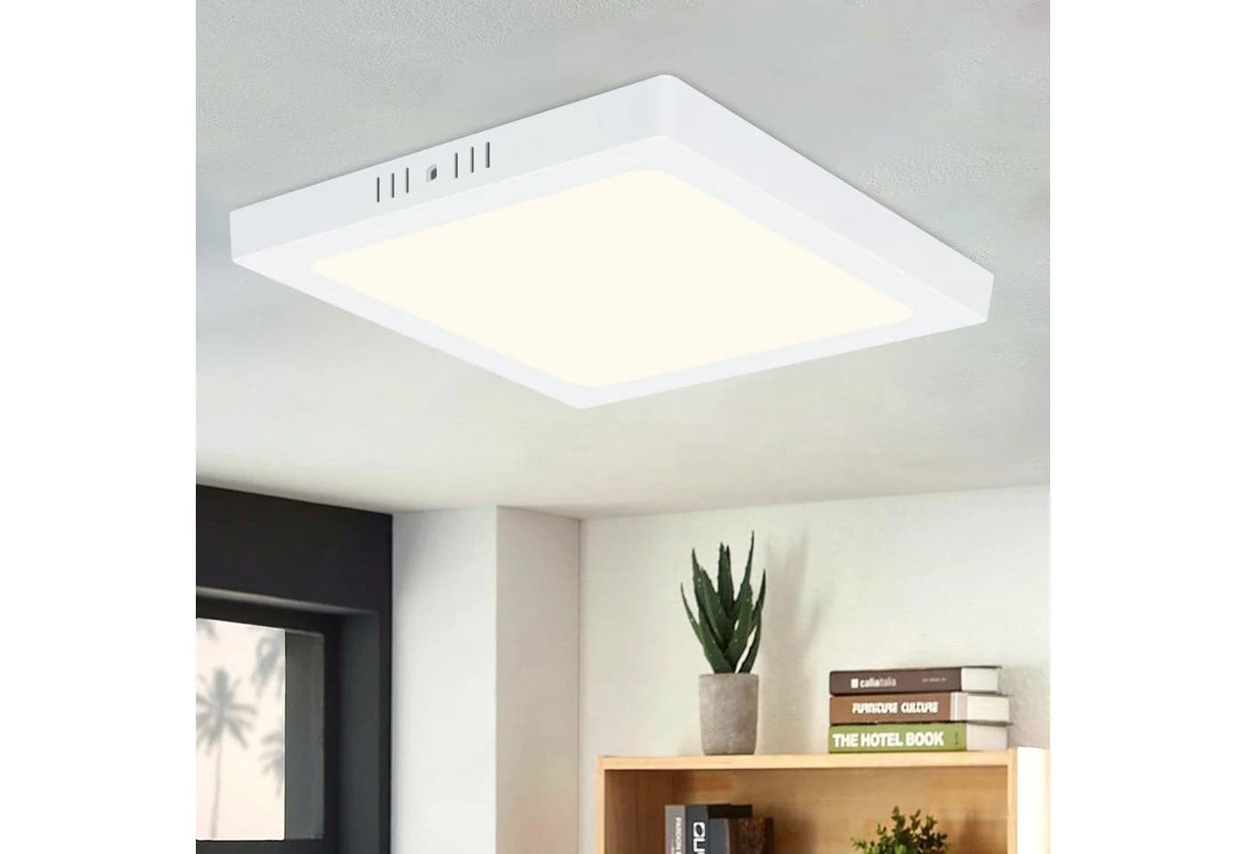 ZMH LED Deckenleuchte Wohnzimmer 23cm Weiß Modern 18W - Bild 2