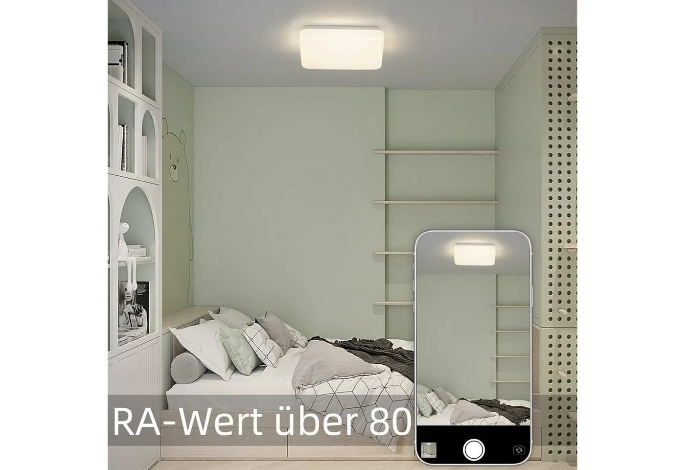 ZMH LED Deckenleuchte Wohnzimmer 21cm Modern 15W Sternenhimmel Deckenlampe