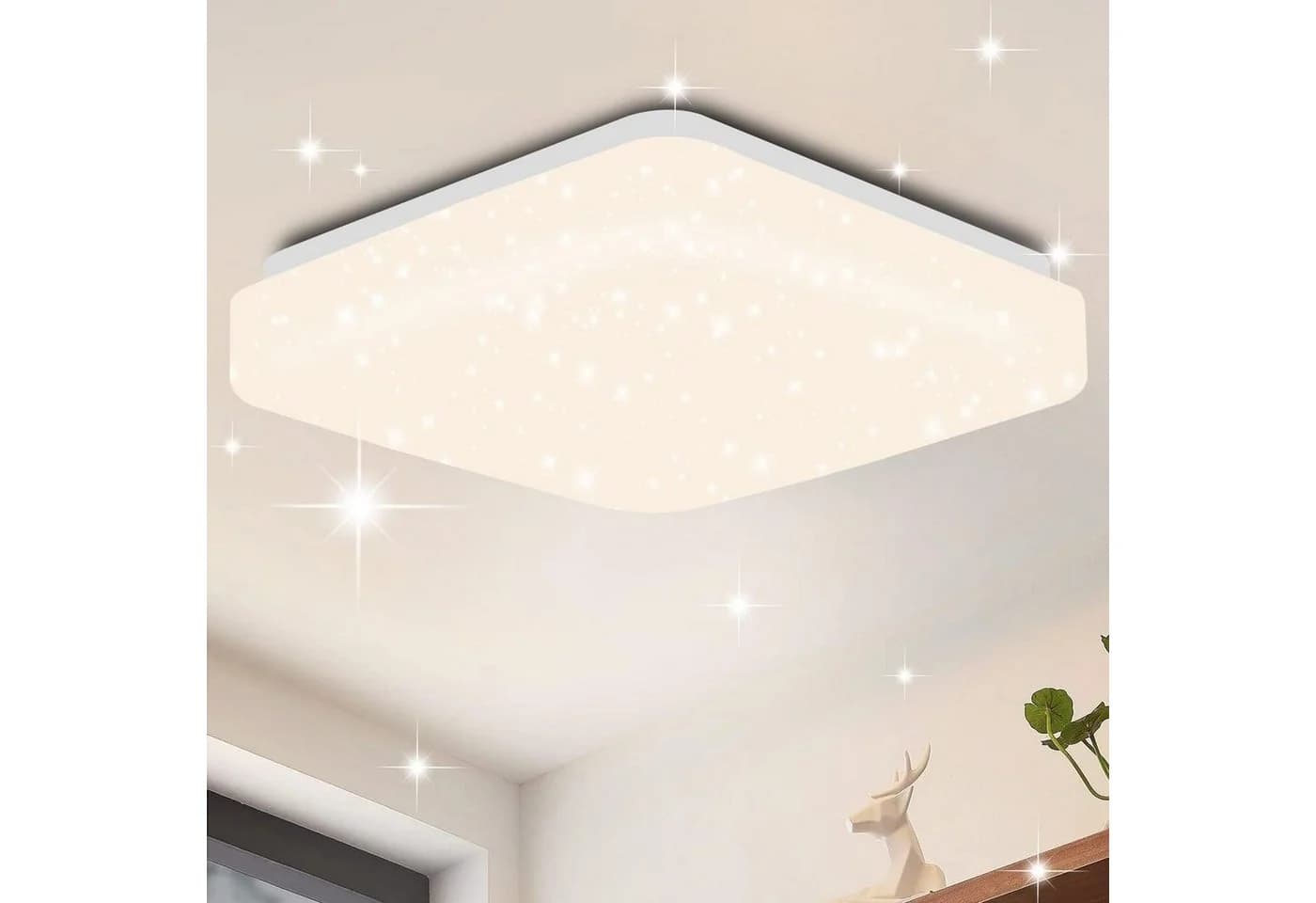 ZMH LED Deckenleuchte Wohnzimmer 21cm Modern 15W Sternenhimmel Deckenlampe - Bild 2