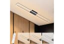 ZMH LED Deckenleuchte Whonzimmer 108cm Kristall Rechteckig Modern Dimmbar Deckenlampe 40W Bild 2