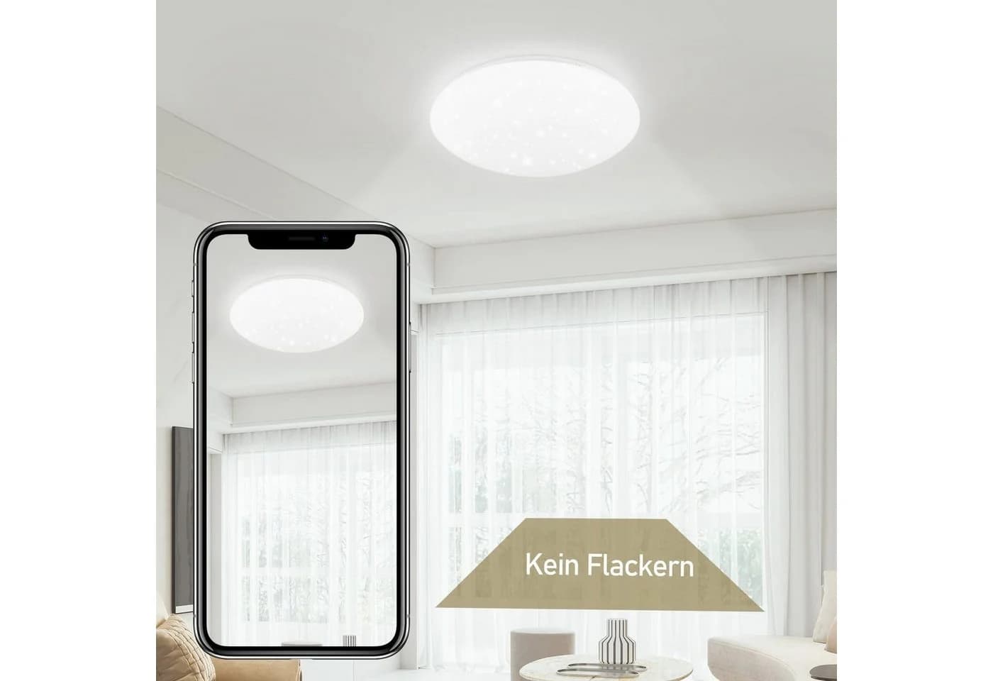 Moderne Deckenlampe mit Sternenhimmel - Bild 5