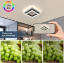 Riserva Moderne Quadratische LED Deckenleuchte Schwarz Weiß 30W Neutralweiß Bild 5