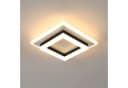 Riserva LED Deckenleuchte Modern Quadrat Schwarz Weiß 24W Warmweiß Bild 2
