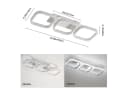 Riserva LED Deckenleuchte 3-fach Parallel Weiß 32W 6500K Bild 3