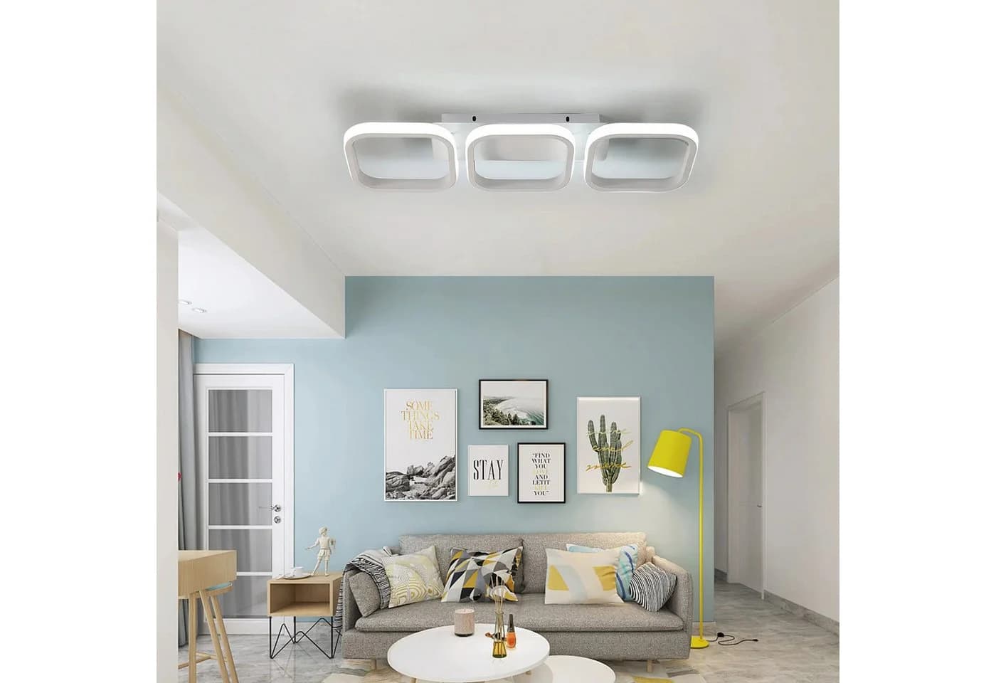 Riserva LED Deckenleuchte 3-fach Parallel Weiß 32W 6500K - Bild 5