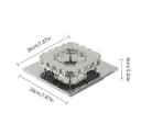 Riserva Deckenleuchte Kristall Quadrat LED 12W Kaltweiß 6500K Bild 3