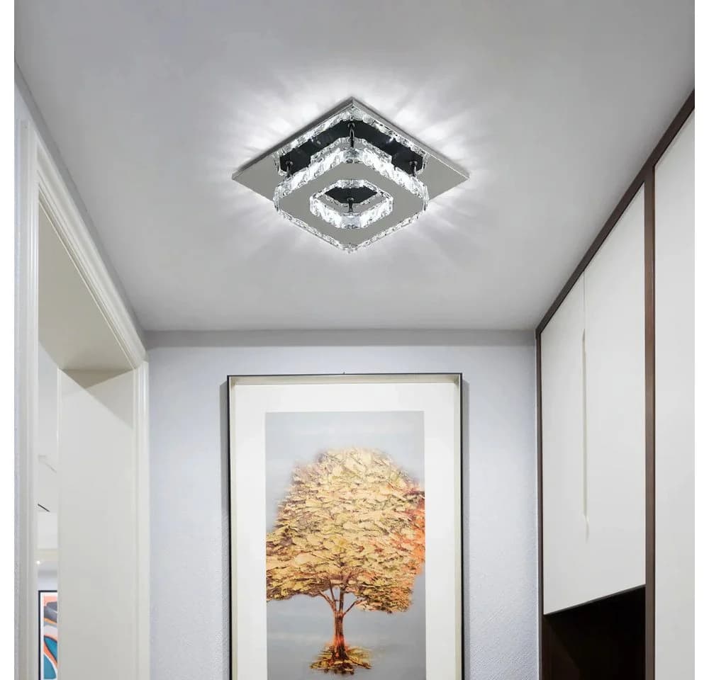 Riserva Deckenleuchte Kristall Quadrat LED 12W Kaltweiß 6500K - Bild 5
