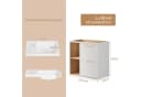 UEV Waschtisch 50,5 cm Komplett-Set mit Harzbecken Wasserhahn Pop-up-Ablassventil Bild 4
