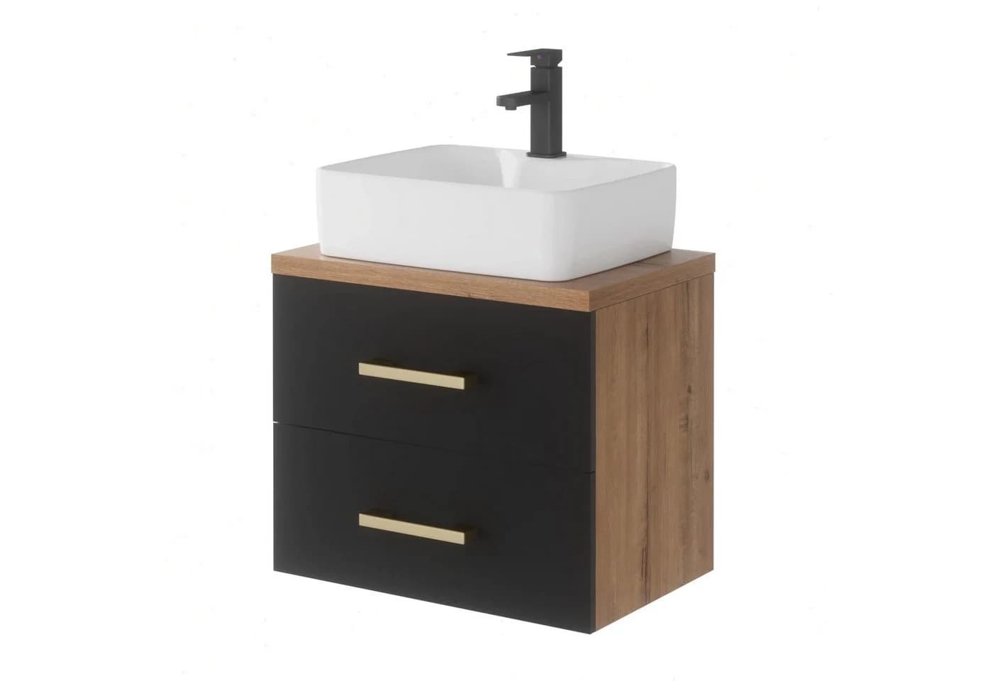 UEV Waschtisch mit Waschbecken klein mit Unterschrank Soft-close-Schubladen - Bild 2
