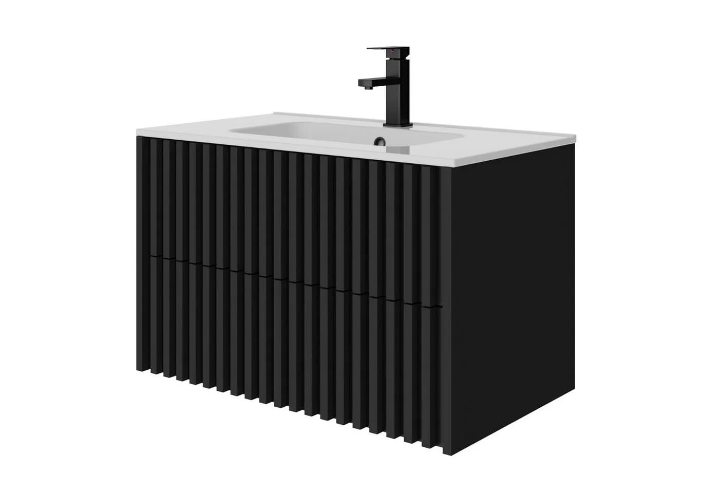 UEV Waschtisch mit Unterschrank 90 cm Schwarz - Bild 2