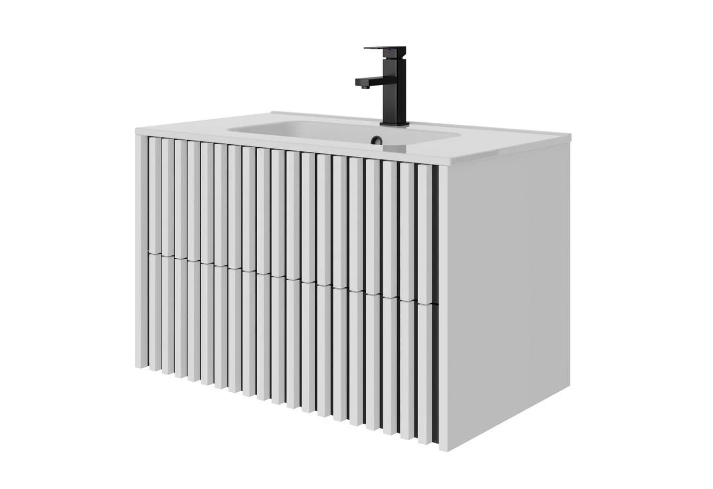 UEV Waschtisch mit Unterschrank 90 cm Weiß - Bild 2