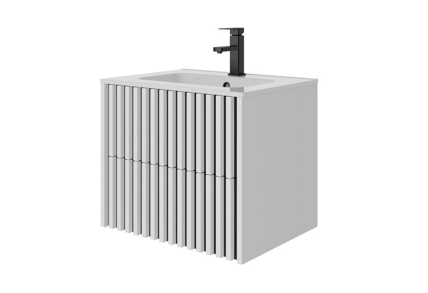 UEV Waschtisch mit Unterschrank 90 cm Weiß - Bild 2