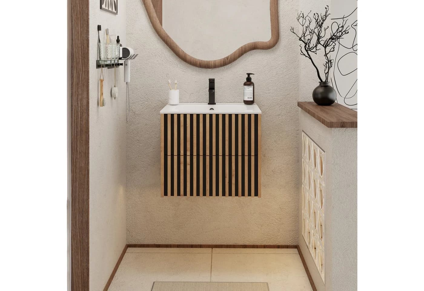 UEV Waschtisch mit Unterschrank Set Badmöbel Gäste-WC - Bild 4