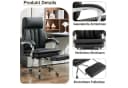 UEV Bürostuhl Ergonomisch mit Fußstütze Schwarz/Beige Bild 5
