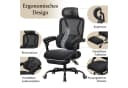UEV Bürostuhl Ergonomisch mit Fußstütze Mesh Schwarz Bild 5