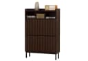 UEV Schuhschrank 2 Klappen Platzsparend Holzwerkstoff Braun Bild 2