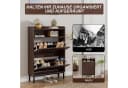 UEV Schuhschrank 2 Klappen Platzsparend Holzwerkstoff Braun Bild 5