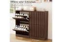UEV Schuhschrank mit 2 Klappen Schuhregal Schukipper schmal platzsparend Bild 5