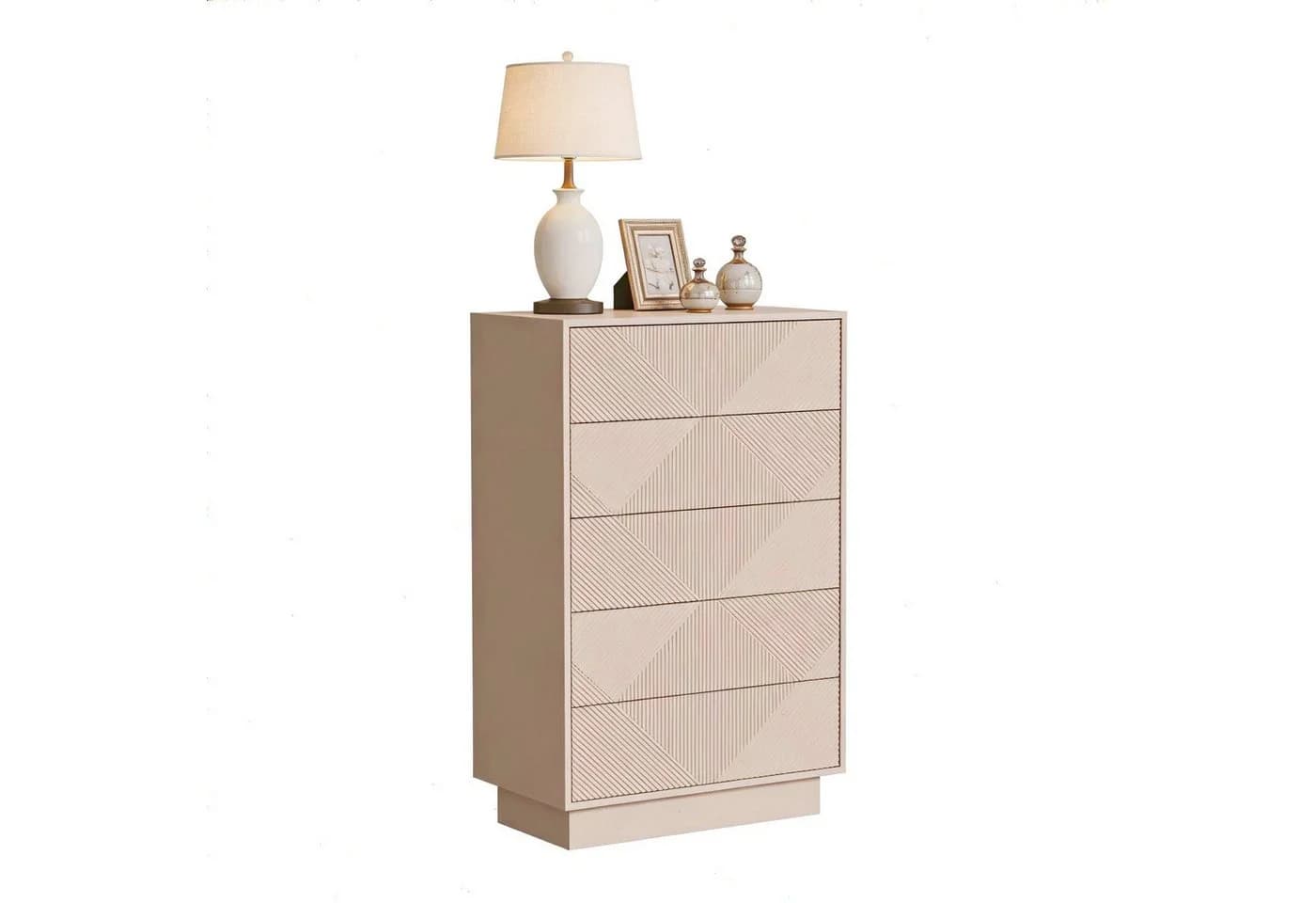 UEV Kommode mit 5 Schubladen, Sideboard, Schubladenschrank, Schmal kommode - Bild 2