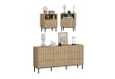 UEV Schlafzimmer-Set 3er-Set Industrial Stil Kommode 9 Schubladen 2 Nachttische Bild 2
